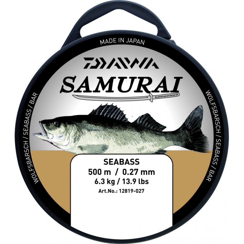 Fil Nylon Translucide pêche Seabass Daiwa SAMURAI pêche bar